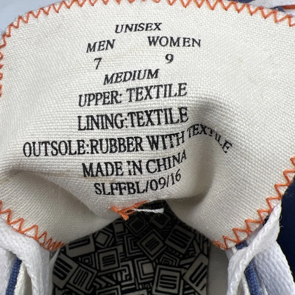 SKICKS Auburn Tigers Low Top Canvas Shoes Sneakers Mens Size 7 Womens Size 9